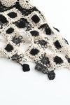 SWAYING/KNIT Embroidered Crochet Tank Top with Bandeau SW22SST58 White/Black